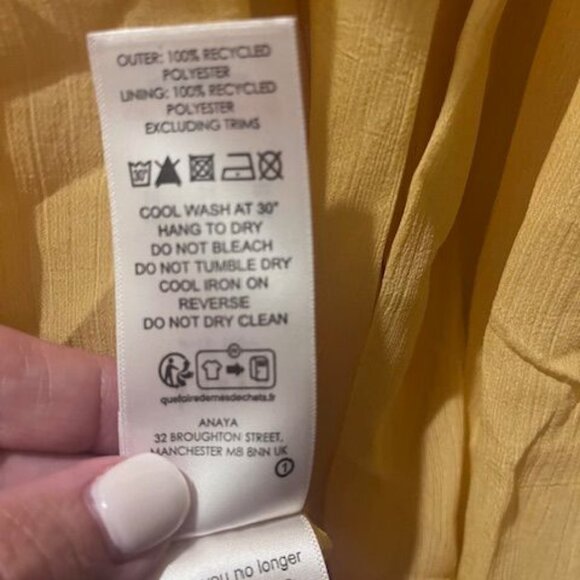 Anaya with love Marigold (Yellow) Tiered Maxi Dress Size 6 (NWT) - Picture 11 of 11